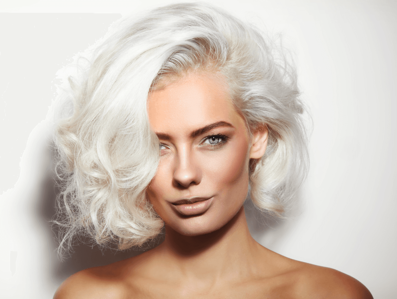 Bright, icy blonde hair with a soft, polished finish – professional toner results by Simon Warwick Salons in Maida Vale